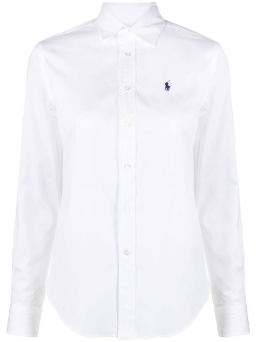 Camicia donna slim bianca POLO RALPH LAUREN | 211891376001